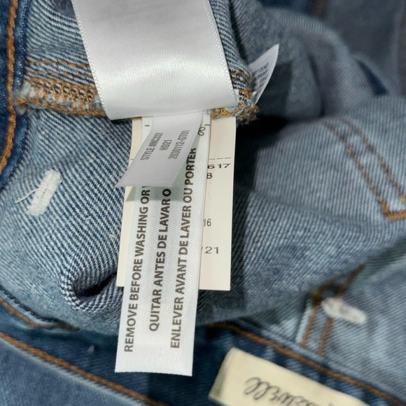 MADEWELL NWOT Balloon Jeans in Greene Wash Blue Workwear Edition-Size 27W - Picture 14 of 14